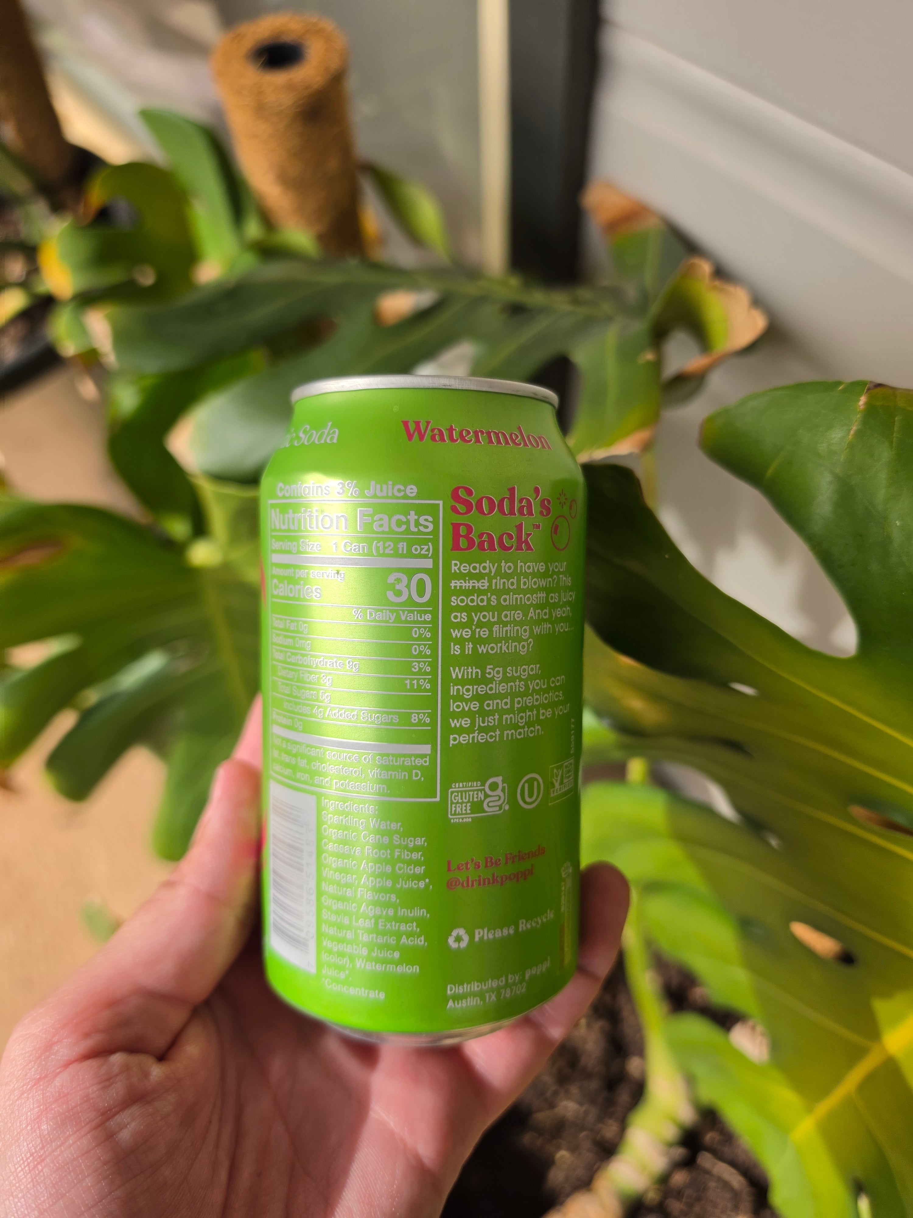 Poppi Watermelon Soda 355ml