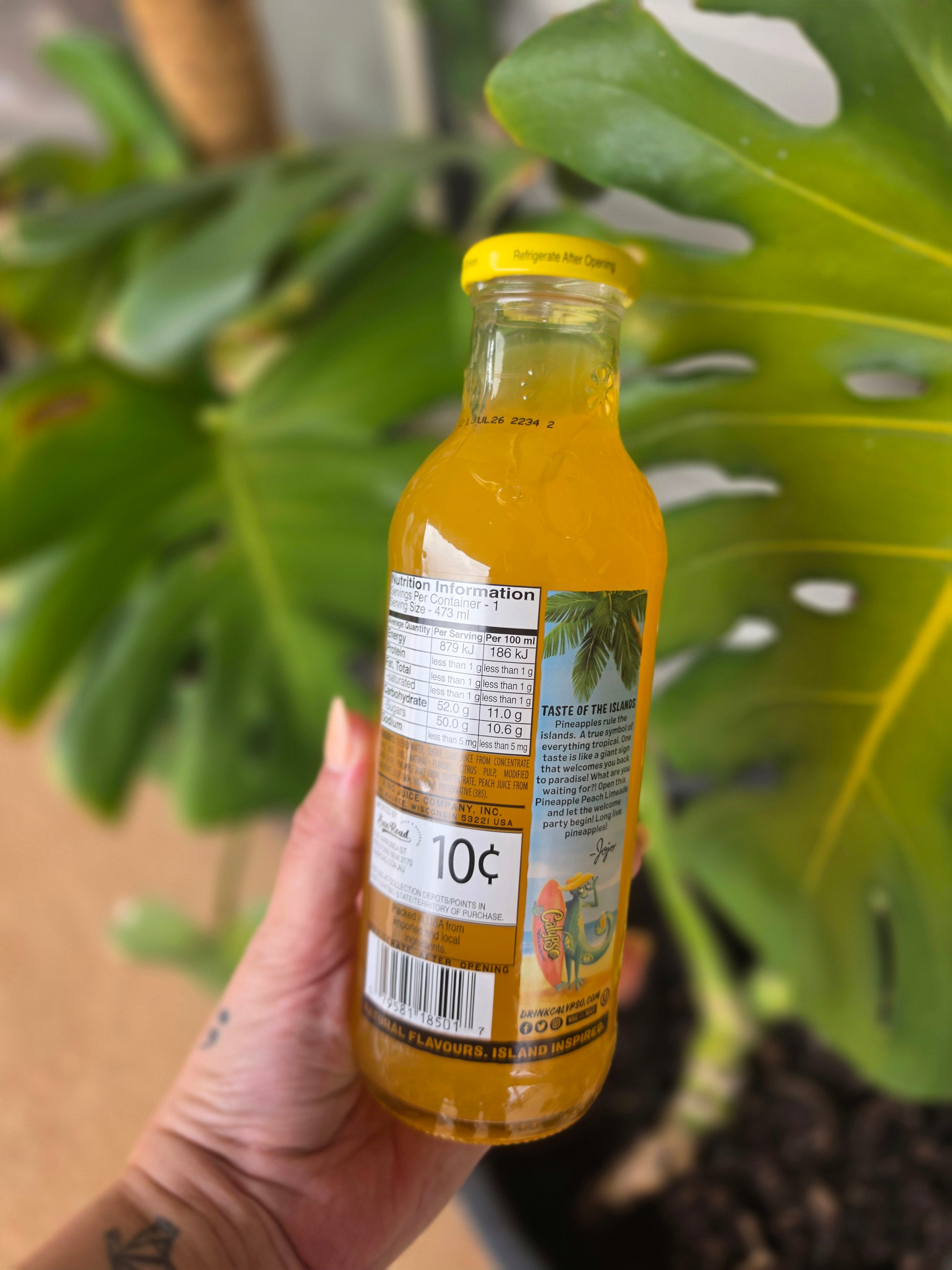 Calypso Pineapple Peach Limeade 473ml