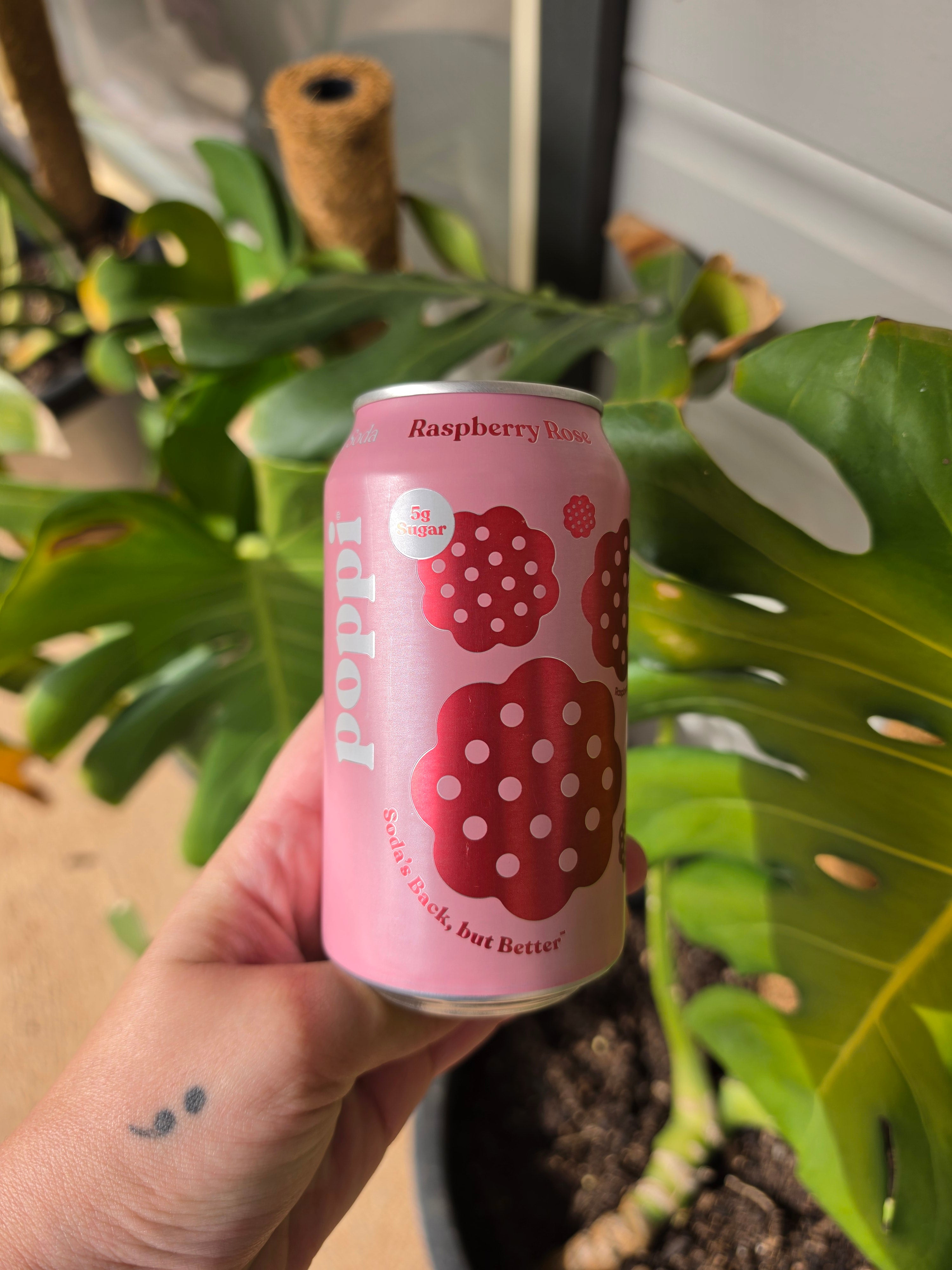 Poppi Raspberry Rose Soda 355ml